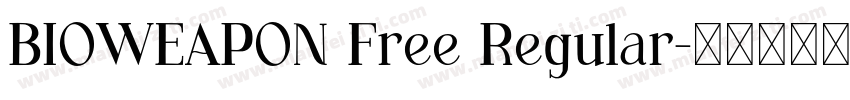 BIOWEAPON Free Regular字体转换